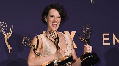 Phoebe Waller-Bridge won Outstanding Writing for a Comedy Series, Outstanding Lead Actress in a Comedy Series and Outstanding Comedy Series for 'Fleabag' at the 2019 Emmys. AFP