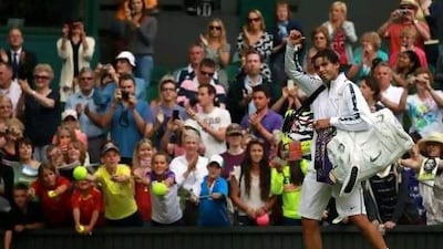 Rafael Nadal started his Wimbledon campaign with a three-set win yesterday.