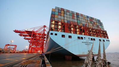 The Maersk Majestic is massive, but there are bigger vessels afloat today. Aly Song / Reuters