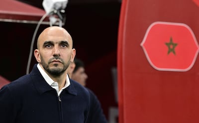 Morocco's head coach Walid Regragui. EPA