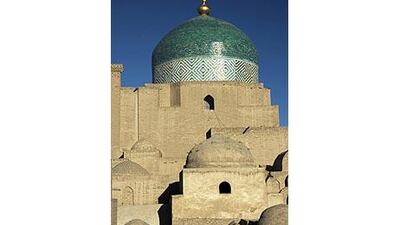 The Pahlavon Mohammed Mausoleum is among the attractions in Khiva, one of the most intact of the old cities in Central Asia.