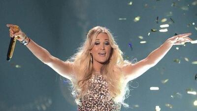 Carrie Underwood has donated US$1 million to the American Red Cross' relief efforts in her home state of Oklahoma, which was hit by a tornado last week. Jason Merritt / Getty Images / AFP