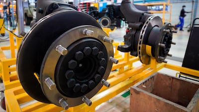 The area of the factory where the Ajban Class brakes and suspension are assembled. Victor Besa / The National