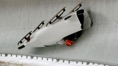 Austria’s bobsleigh pilot Katrin Beierl crashes in her 2-woman bob during a free training session at the BMW IBSF Bob & Skeleton World Championships at the Eisarena Koenigssee in Koenigssee, Germany. Arnd Wiegmann / Reuters / February 13, 2017