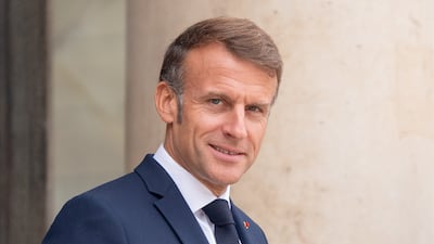 French President Emmanuel Macron said 'the latest news from the Iranians is not serious'. Nathan Laine / Bloomberg