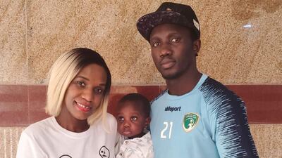 Nakiriza Rebeccalilian, with her husband Gad Akufe and son Zion, received help from the UAE Pay It Forward group. Courtesy: UAE Pay It Forward