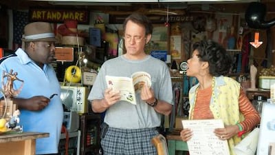 Tom Hanks in a scene from his new film Larry Crowne, which he has been working on for years.