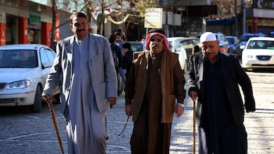 The Kurdish region’s populattion increased by 28 per cent as a result of the Syrian conflict and the ISIL crisis. Safin Hamed / AFP