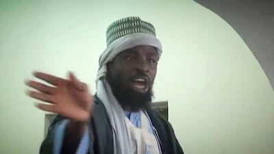 Boko Haram leader Abubakar Shekau is seen here in November 9, 2015, preaching to locals in an unidentified town. Boko Haram/AFP/HO