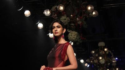 When it comes to the show, Malhotra says it’s eclectic — it’s a 30-minute fashion show with more than 25 models. There’s a lot of intensity from the music to the lighting; even how the models walk. So it’s basically a bespoke show that’s created for the people of Dubai.