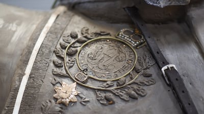 A view of the intricate details on the sculpture. Photo: Miranda Meiklejohn