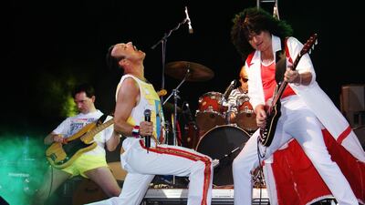 The Queen tribute band The Bohemians will perform at Hard Rock Cafe Dubai to celebrate the birthday of Freddie Mercury as part of Freddie For a Day 2015. Courtesy Hard Rock Cafe Dubai