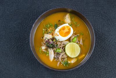 Thupka soup at Asha's