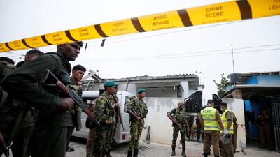 The three men set off explosives killing three women and six children inside what was believed to a terrorist safe house near the eastern town of Kalmunai on Friday night. Reuters