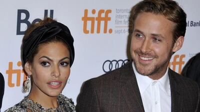 Eva Mendes and Ryan Gosling. Warren Toda / EPA