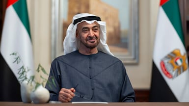 A national campaign is shining a light on the achievements of President Sheikh Mohamed. Photo: UAE Presidential Court