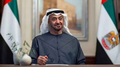 A national campaign is shining a light on the achievements of President Sheikh Mohamed. Photo: UAE Presidential Court