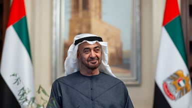 A national campaign is shining a light on the achievements of President Sheikh Mohamed. Photo: UAE Presidential Court