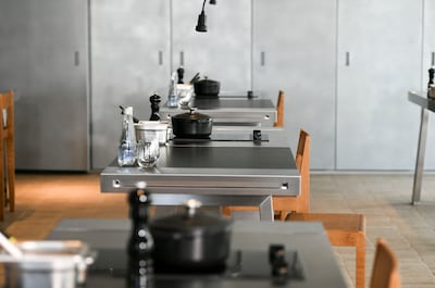 The school has professional courses and is also open to amateur cooks. Khushnum Bhandari / The National