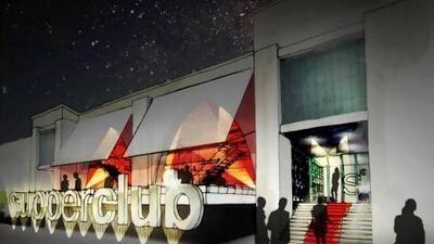 Left, an artist's impression of the Dubai Supperclub. Courtesy Supperclub