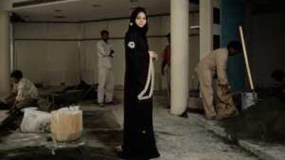 Sarah Belhasa, who runs a clothes shop in Dubai that is among the 2% of businesses in the UAE run by a woman.