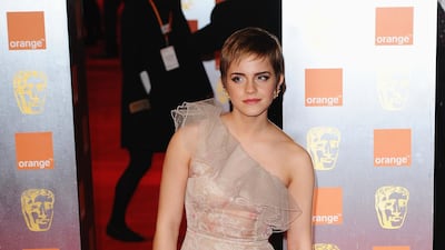 Emma Watson, in Valentino, attends the Baftas at The Royal Opera House on February 13, 2011 in London, England. Getty Images