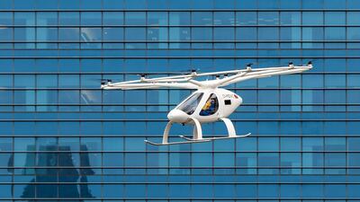 A Volocopter aircraft takes flight in Singapore. Courtesy: Nikolay Kazakov for Volocopter