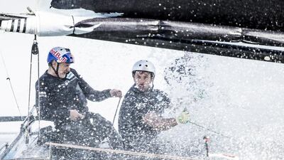 The opening event in Muscat, Oman saw the boats hit speeds of around 65kph. Courtesy Lloyd Images