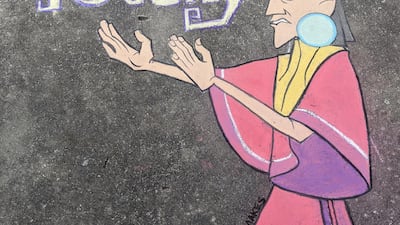 Kuzco from Disney film 'The Emperor's New Groove' sets his physical distancing boundaries. Casey Drake