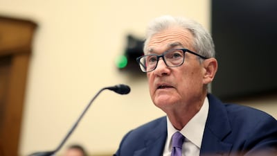 Federal Reserve Chairman Jerome Powell testifies before a US House committee at the Capitol in Washington. Bloomberg