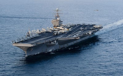 The USS Abraham Lincoln aircraft carrier is now stationed in the Middle East. AFP