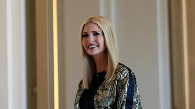 Ivanka Trump wears Layeur by The Modist as she leaves Jumeirah Al Naseem Hotel in Dubai on Saturday, February 15, 2020. Reuters