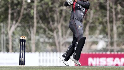 Muhammad Usman of the UAE bats. Chris Whiteoak/The National