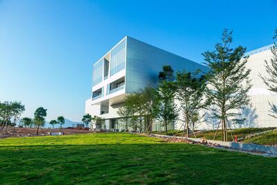 The Sea World Culture and Arts Centre designed by Fumihiko Maki and operated by Design Society, which houses the new V&A Gallery in Shekou, Shenzhen. (Copyright Victoria & Albert Museum, London)