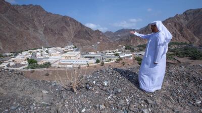 Abdullah Al Naqbi shows off the small village of Nahwa. Its population is around 500. All photos: Leslie Pableo for The National