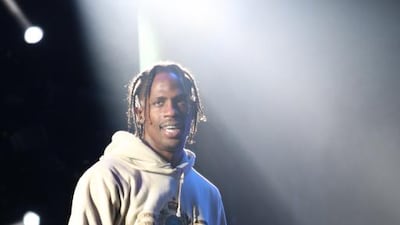 Travis Scott entertains the crowd at Beats on the Beach. Navin Khianey for The National