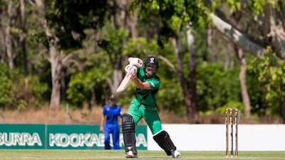 David Warner competes in the NT Strike League match between the City Cyclones and the Northern Tide at Marrara Oval on Saturday in Darwin. Tim Nicol / Getty Images