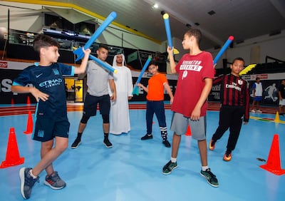 Children at the Titan Sports Academy.
