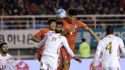 Joan Oumari, No 19, is expected to take the place of Iraqi striker Mohannad Abdulraheem as Al Nasr's Asian player. Ahn Young-joon / AP Photo