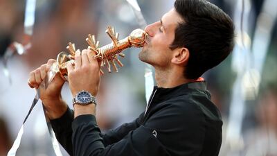 Novak Djokovic endured a slump in form after winning the Australian Open but roared back to win the Madrid Open. Getty Images
