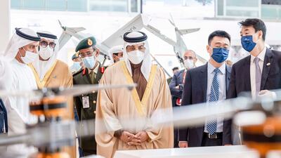 Sheikh Mansour bin Zayed, Deputy Prime Minister and Minister of Presidential Affairs today opens Umex on Monday. All photos: Wam