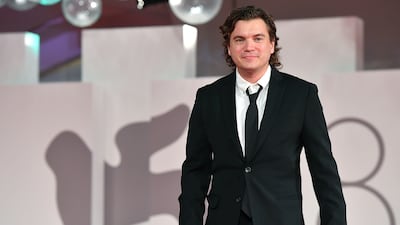 US actor Emile Hirsch arrives for the premiere of 'Halloween Kills'. EPA