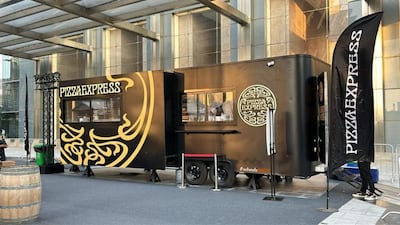 The Pizza Express food truck designed by Wheels Ahoy for Untold. Photo: Wheels Ahoy