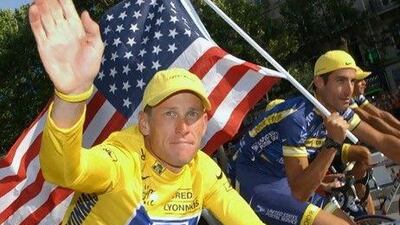 Armstrong won his sixth Tour de France title in 2004, above, and even dragged an insurance firm to court after they withheld his bonus when doping claims emerged. That money is being sought back.