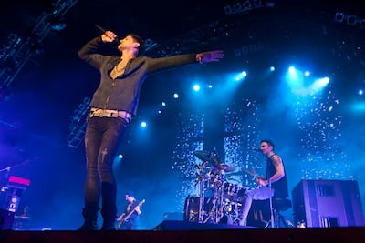 The Script are among the acts announced for the Abu Dhabi F1 race-day concert on December 6. Antonie Robertson / The National