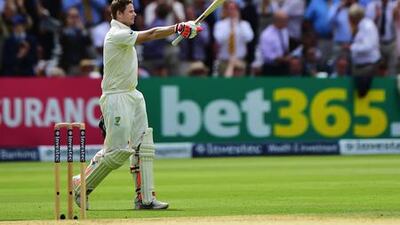 Steve Smith of Australia reaches 200 during Day 2 of the second Ashes Test at Lord's Cricket Ground on July 17, 2015 in London. Shaun Botterill / Getty Images