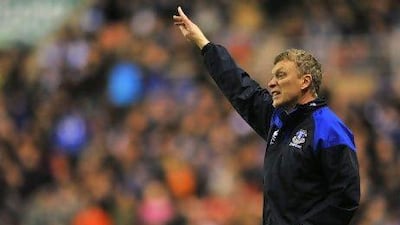 Everton's manager David Moyes will celebrate 10 years in charge at Goodison Park on Wednesday. Steve Drew / Empics