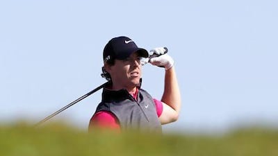 Northern Ireland's Rory McIlroy follows a shot during the first round of the Abu Dhabi Golf Championship