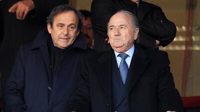 Michel Platini, left, is widely expected to stand for election to post of Fifa presidency against Sepp Blatter. David Cannon / Getty Images