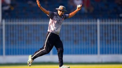 Khurram Khan, the UAE cricket captain, is optimistic about his team's chances. Jake Badger for The National